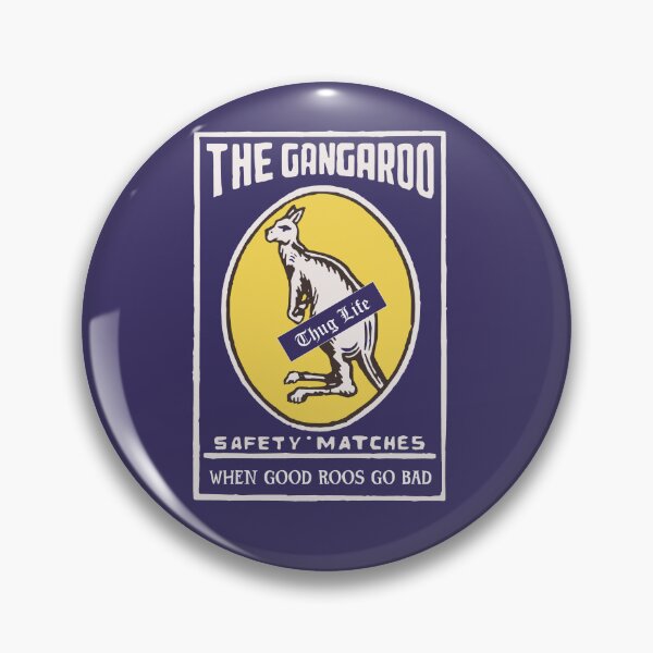 Item preview, The Gangaroo - Thug Life Down Under - from 'The Gangaroo' - funny vintage Indian safety matches box. designed and sold by Corinne Alexa Jackson.