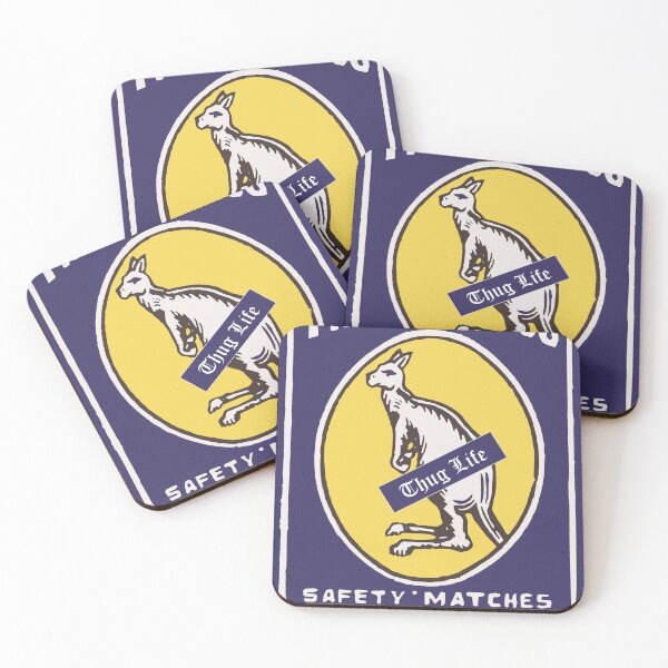Item preview, The Gangaroo - Thug Life Down Under - from 'The Gangaroo' - funny vintage Indian safety matches box. designed and sold by Corinne Alexa Jackson.