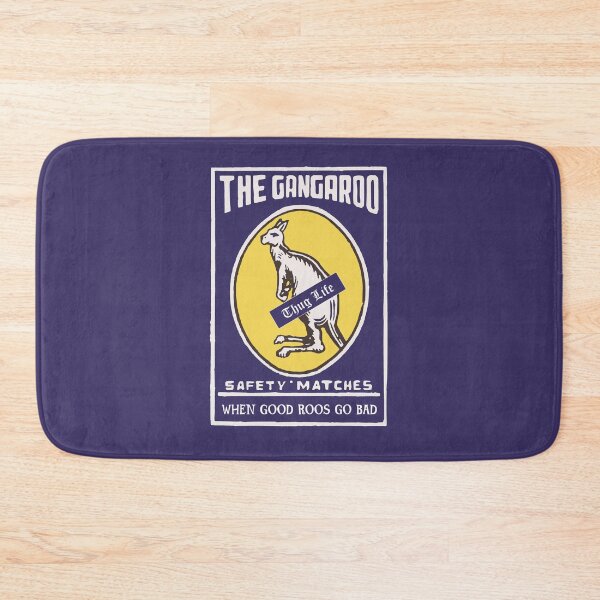 Item preview, The Gangaroo - Thug Life Down Under - from 'The Gangaroo' - funny vintage Indian safety matches box. designed and sold by Corinne Alexa Jackson.