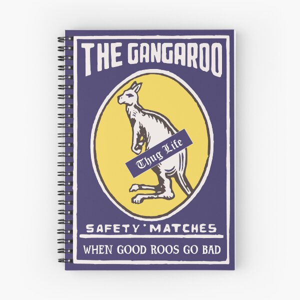 Item preview, The Gangaroo - Thug Life Down Under - from 'The Gangaroo' - funny vintage Indian safety matches box. designed and sold by Corinne Alexa Jackson.