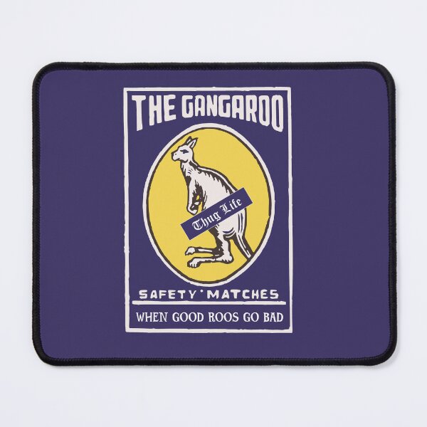 Item preview, The Gangaroo - Thug Life Down Under - from 'The Gangaroo' - funny vintage Indian safety matches box. designed and sold by Corinne Alexa Jackson.