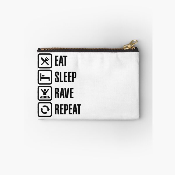 Item preview, Eat, Sleep, Rave, Repeat designed and sold by RaveNamaste.