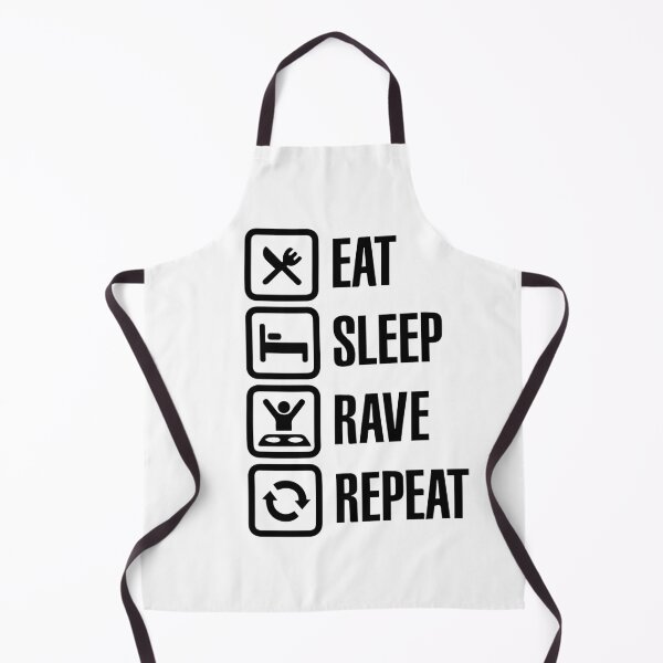 Item preview, Eat, Sleep, Rave, Repeat designed and sold by RaveNamaste.