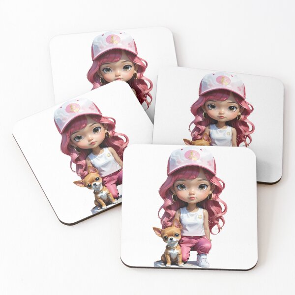 Item preview, Menina do Cabelo Rosa designed and sold by CharmiA Fox.