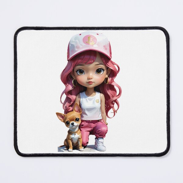 Item preview, Menina do Cabelo Rosa designed and sold by CharmiA Fox.