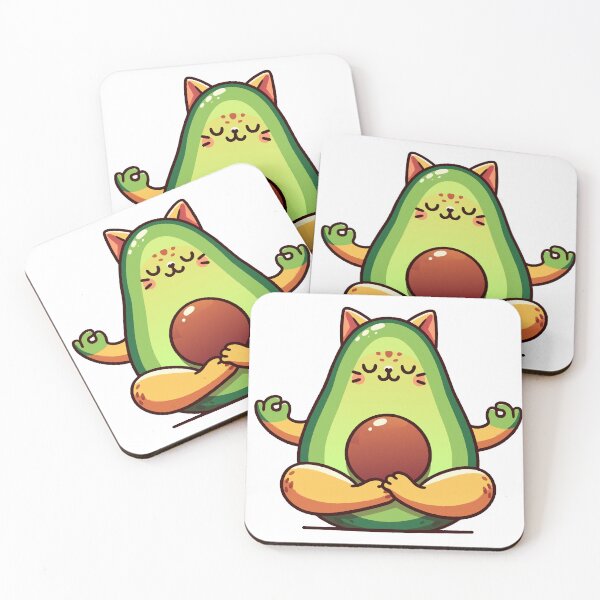 Item preview, Avocado Yoga Cat designed and sold by Designowner.
