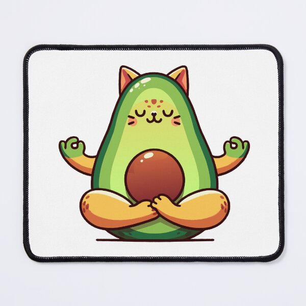 Item preview, Avocado Yoga Cat designed and sold by Designowner.