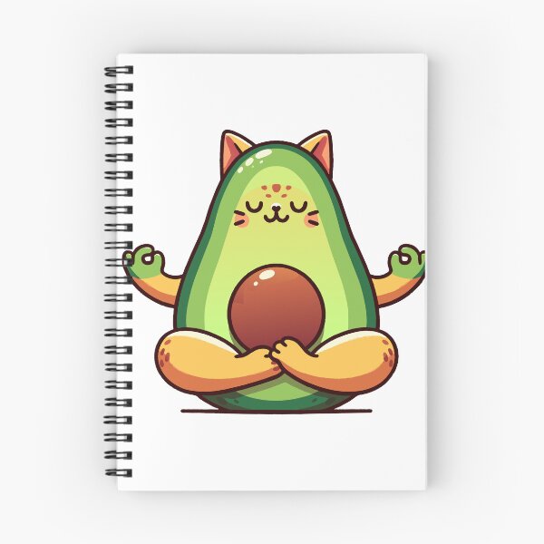 Item preview, Avocado Yoga Cat designed and sold by Designowner.