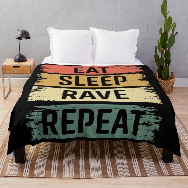 Item preview, Eat, Sleep, Rave, Repeat designed and sold by RaveNamaste.