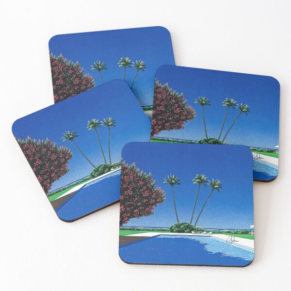 Item preview, Hiroshi Nagai Pool Summer city pop coastal vibes city vaporwave tokyo 80s 90s japanese pop art manga art designed and sold by Nicodemuss.