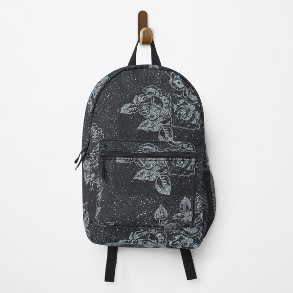 Item preview, Rosebuds on Glitter v2 (Grey on Black) designed and sold by LTDesignsShop.