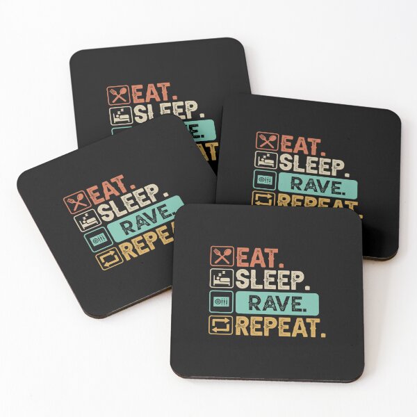 Item preview, Eat, Sleep, Rave, Repeat designed and sold by RaveNamaste.