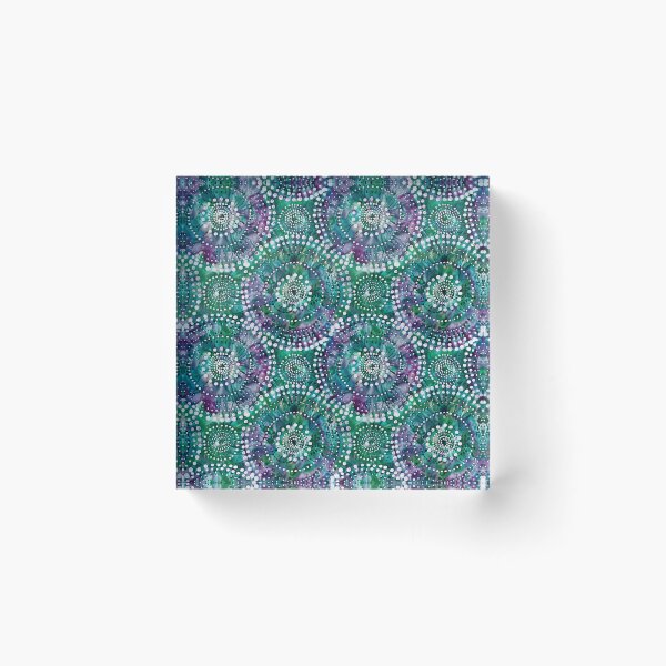 Item preview, Purple and green Indian style hippy tie dye pattern designed and sold by SmarterThingz.