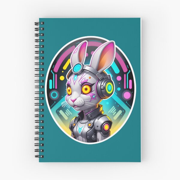Item preview, Cool Cyberpunk Cyborg Rabbit designed and sold by TheArtOfPat.