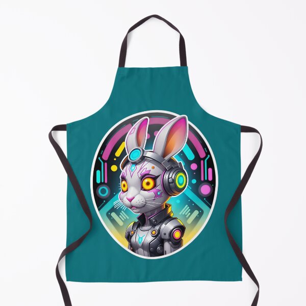Item preview, Cool Cyberpunk Cyborg Rabbit designed and sold by TheArtOfPat.