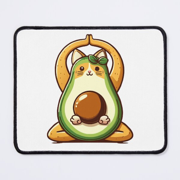 Item preview, Avocado Yoga Cat designed and sold by Designowner.