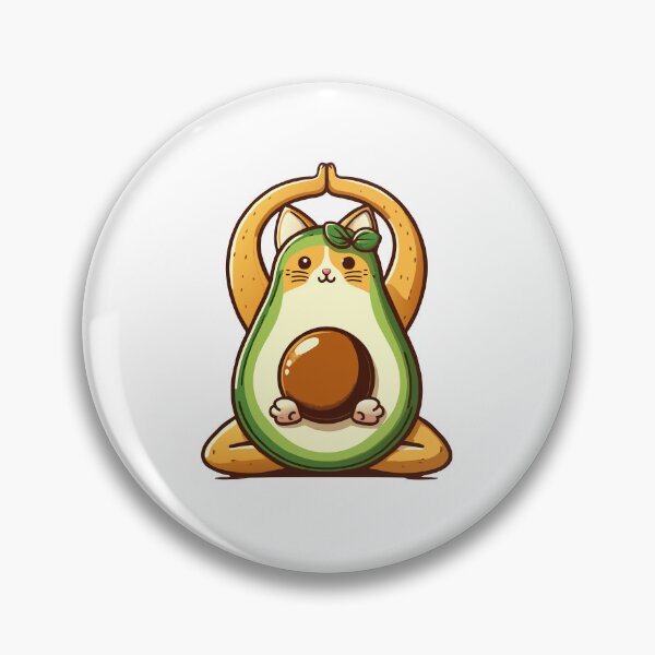 Item preview, Avocado Yoga Cat designed and sold by Designowner.