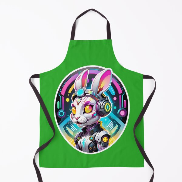 Item preview, Cool Cyberpunk Cyborg Rabbit designed and sold by TheArtOfPat.