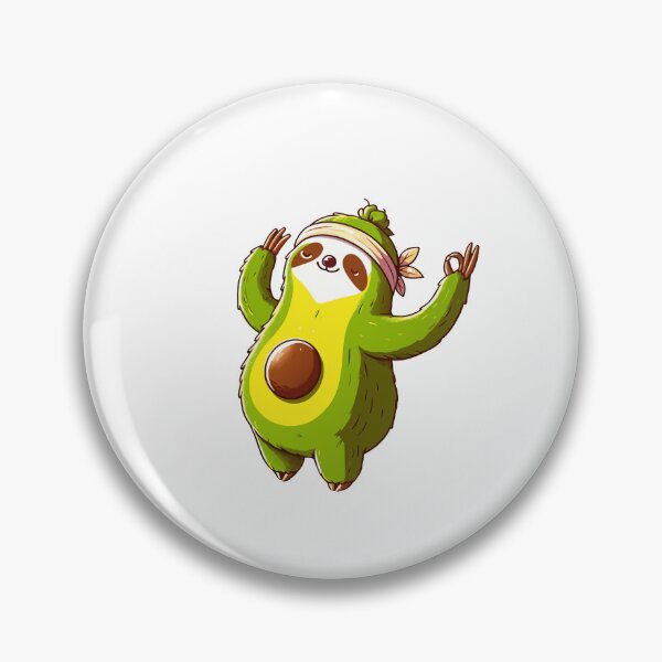 Item preview, Avocado Yoga Sloth designed and sold by Designowner.