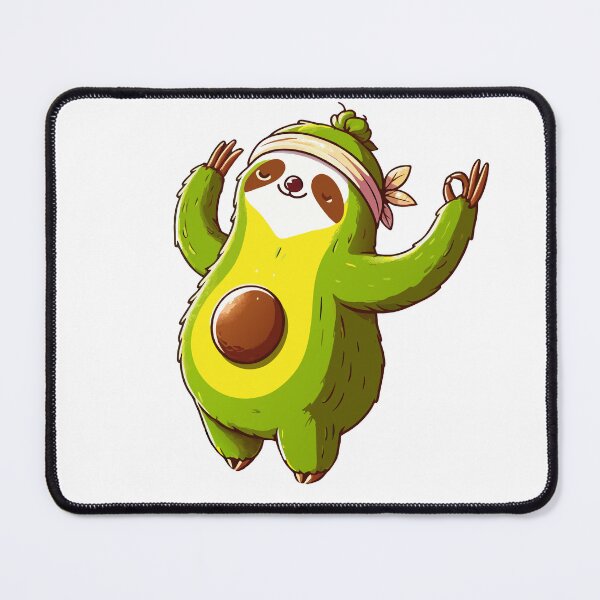 Item preview, Avocado Yoga Sloth designed and sold by Designowner.
