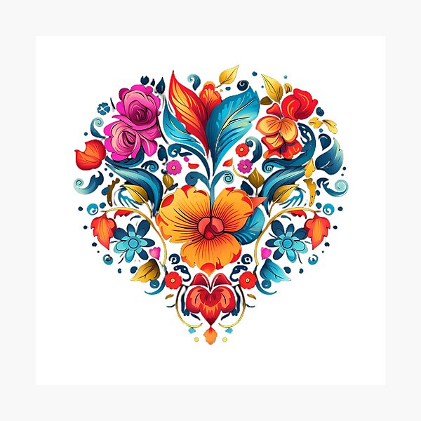 Item preview, Enchanted Heart: Beauty in Bloom designed and sold by Digitmania1.