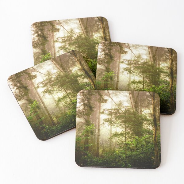 Item preview, Peace and tranquillity in a foggy wood by heidiannemorris © designed and sold by FOLK ART FUSION by heidiannemorris.
