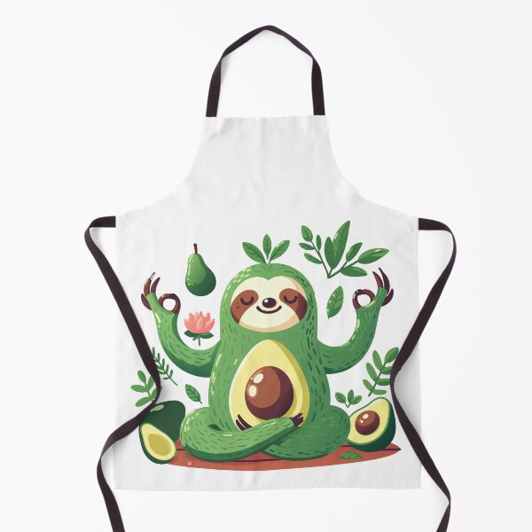 Item preview, Zen Avocado Sloth: A Whimsical Yoga Illustration designed and sold by Designowner.