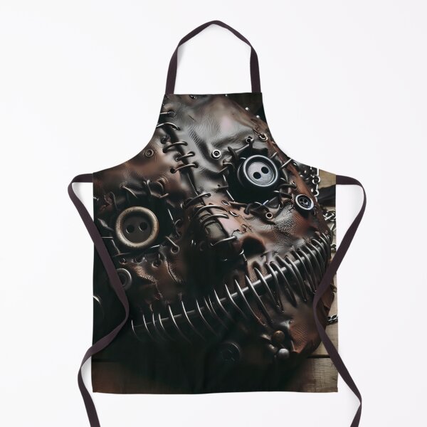 Item preview, Intricately Designed Leather Mask With Metal Embellishments at Night designed and sold by aminz4.