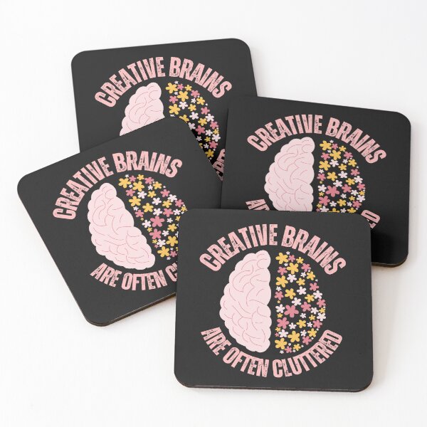 Item preview, Pink Floral Creative Brains Are Often Cluttered designed and sold by AlienOccupation.