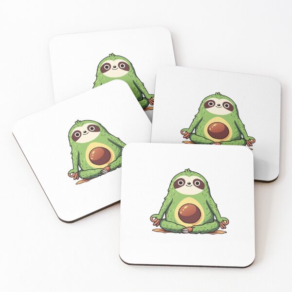 Item preview, Avocado Yoga Sloth designed and sold by Designowner.