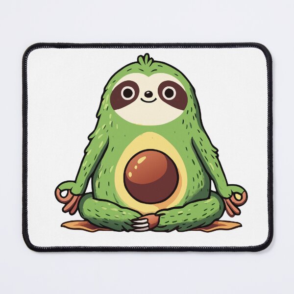 Item preview, Avocado Yoga Sloth designed and sold by Designowner.