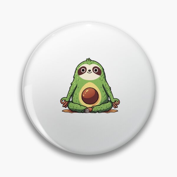 Item preview, Avocado Yoga Sloth designed and sold by Designowner.