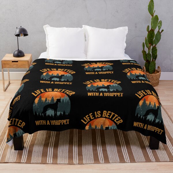 Item preview, Life Is Better With A Whippet Vintage Sunset Dog Gift designed and sold by Guarddogdrive.