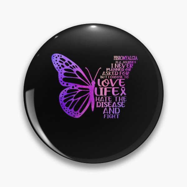 Item preview, Fibromyalgia is a journey I NEVER planned or asked for but i choose to LIVE LIFE hate the disease and FIGHT designed and sold by KatMercerr.