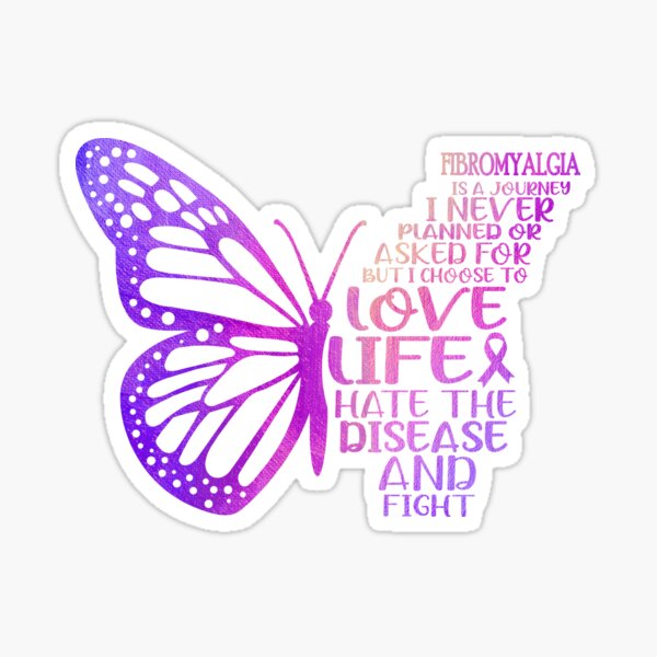 Item preview, Fibromyalgia is a journey I NEVER planned or asked for but i choose to LIVE LIFE hate the disease and FIGHT designed and sold by KatMercerr.