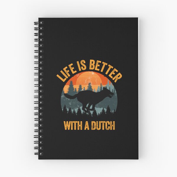 Item preview, Life Is Better With Dutch Shepherd Vintage Sunset Dog Gift  designed and sold by Guarddogdrive.