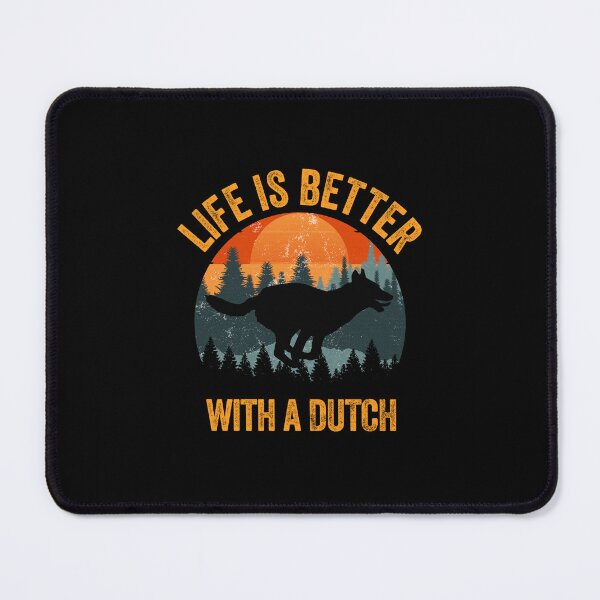 Item preview, Life Is Better With Dutch Shepherd Vintage Sunset Dog Gift designed and sold by Guarddogdrive.