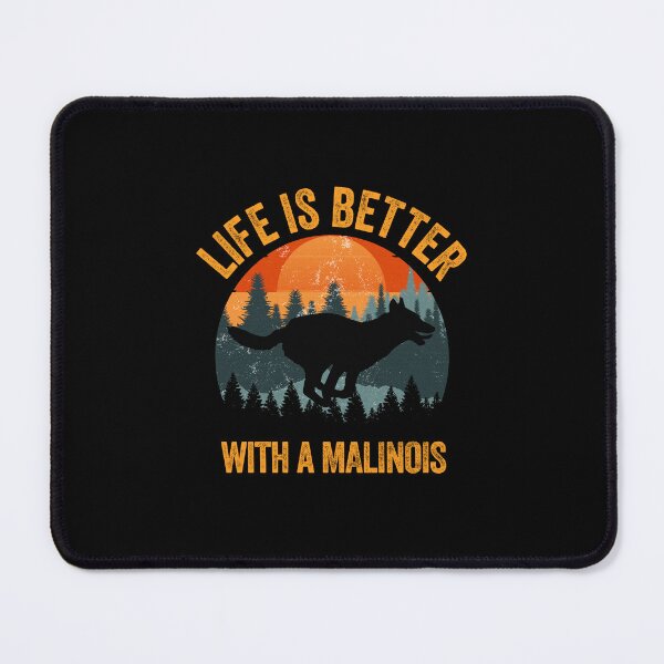 Item preview, Life Is Better With A Malinois Vintage Sunset Dog Gift  designed and sold by Guarddogdrive.