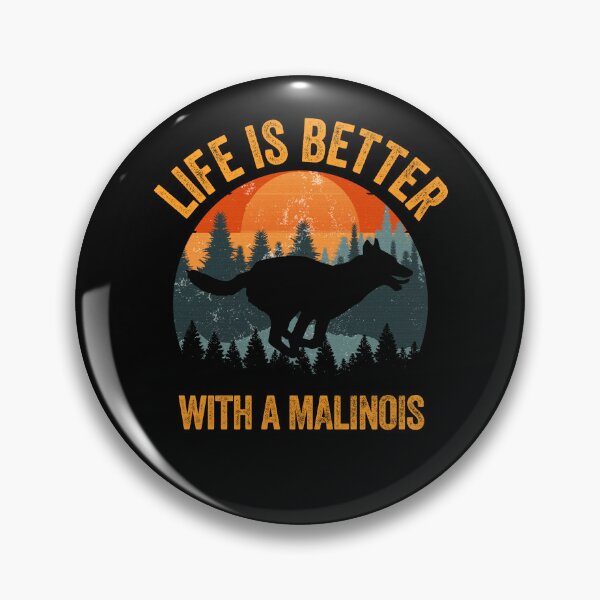 Item preview, Life Is Better With A Malinois Vintage Sunset Dog Gift  designed and sold by Guarddogdrive.
