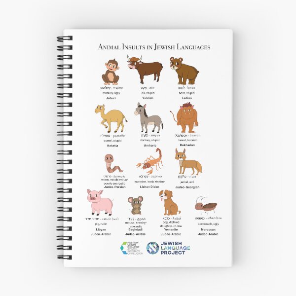 Item preview, Animal Insults in Jewish Languages designed and sold by Jewish Language Project.