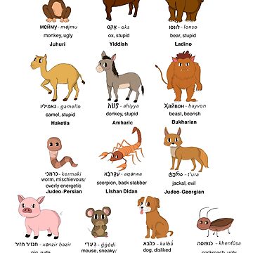 Artwork thumbnail, Animal Insults in Jewish Languages by Jewish Language Project