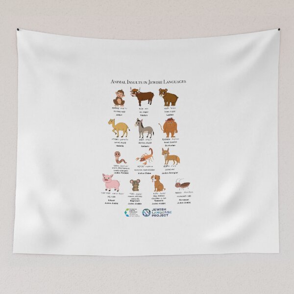 Item preview, Animal Insults in Jewish Languages designed and sold by Jewish Language Project.