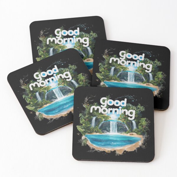 Item preview, Sunrise on a Tropical Island "Good Morning" designed and sold by deluxedigital1.