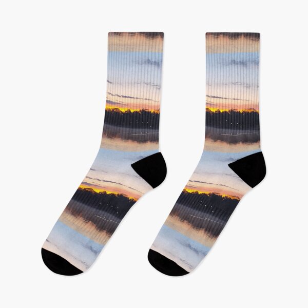 Item preview, lake view golden hour designed and sold by Gigi LoVond Gallery .