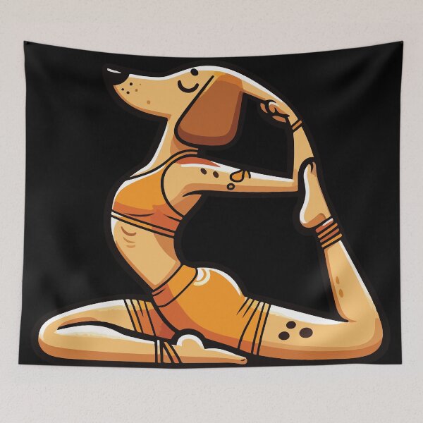 Item preview, Dog Doing Yoga designed and sold by NawalMagdy.
