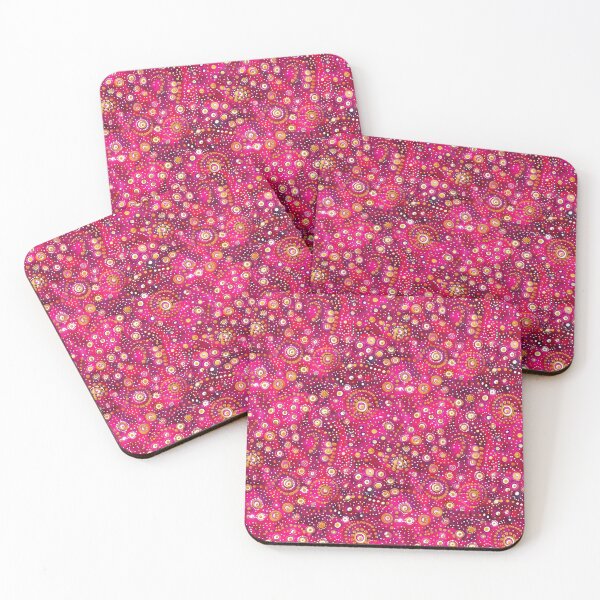 Item preview, Indian style hippy bandhini pink pattern designed and sold by SmarterThingz.