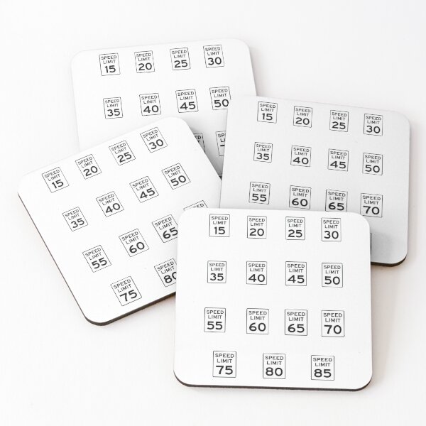 Item preview, pack of speed limit stickers designed and sold by Numbers-Art.