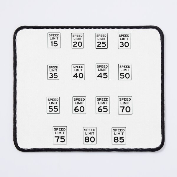 Item preview, pack of speed limit stickers designed and sold by Numbers-Art.