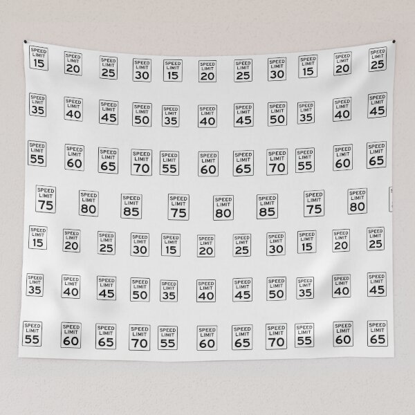 Item preview, pack of speed limit stickers designed and sold by Numbers-Art.