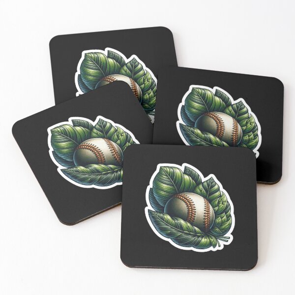 Item preview, Green Tropical Baseball designed and sold by pixelpulsenyc.